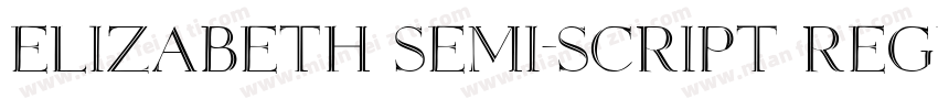 Elizabeth Semi-Script Regular字体转换
